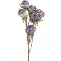 Rose Tak Zijden Bloem Tafeldecoratie Art Rose Paars Antiek L53cm