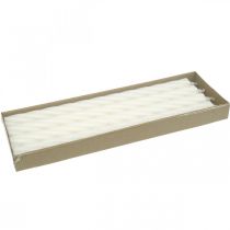 Artikel Rustieke kaarsen, stokkaarsen, effen wit, 350/28 mm, 4 stuks