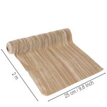 Artikel Tafelloper van fluweel met lint, gekreukt fluweel, 25 cm (2 m)