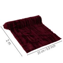Artikel Decoratie met fluwelen linten voor tafelloper en knutselwerk, 25 cm x 2 m