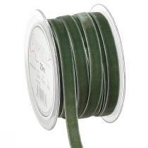 Artikel Fluwelen lint cadeaulint sierlint groen B10mm 20m