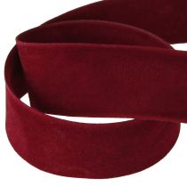 Artikel Fluwelen lint Bordeauxrood decoratief lint rood lint 25mm 7m