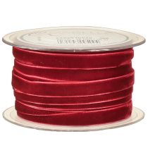 Artikel Fluwelen lint decoratieve linten Fluwelen lint Bordeaux 10mm 20m