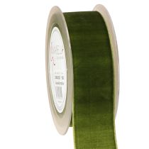 Artikel Fluwelen lint decoratief lint stoffen lint fluweel donkergroen 40mm 8m