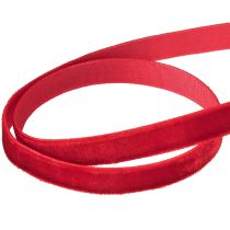 Artikel Fluwelen lint decoratief lint Fluwelen lint Rood 10mm 20m