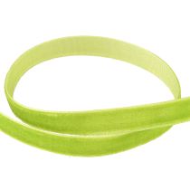 Artikel Fluwelen lint lichtgroen decoratief lint fluweelgroen 10mm 20m