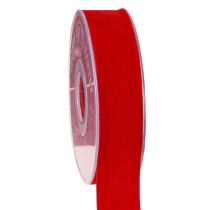 Artikel Fluwelen lint rood lint stoffen lint 25mm 7m