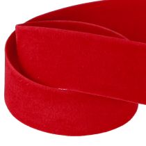Artikel Fluwelen lint rood lint stoffen lint 25mm 7m