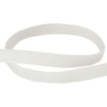 Artikel Fluwelen lint wit decoratief lint cadeaulint wit 10mm 20m