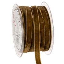 Artikel Decoratief fluwelen lint, smal, 10 mm breed, 20 m lang, op een rol.