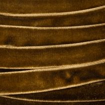 Artikel Decoratief fluwelen lint, smal, 10 mm breed, 20 m lang, op een rol.