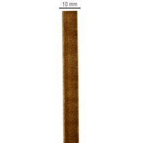 Artikel Decoratief fluwelen lint, smal, 10 mm breed, 20 m lang, op een rol.
