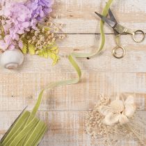 Artikel Decoratief fluwelen lint voor bloemschikken en creatieve projecten, 10 mm x 20 m