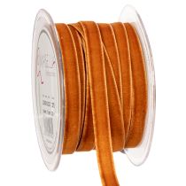 Artikel Decoratief fluwelen lint, op een rol, 10 mm breed, 20 m lang.
