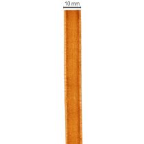 Artikel Decoratief fluwelen lint, op een rol, 10 mm breed, 20 m lang.