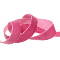 Artikel Fluwelen lint roze 20mm 10m