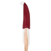 Artikel Kerstelf decoratieve stokjes, Kerstman met vilten muts, 58 cm, 6 stuks