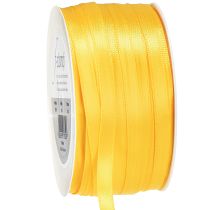 Artikel Satijnen lint cadeaulint geel smal decoratief lint 6mm 50m