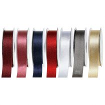 Artikel Satijnlint met mica 25mm 20m