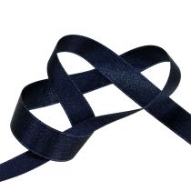 Artikel Satijnlint met mica blauw 25mm 20m