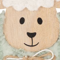 Artikel Houten schaapjes als decoratie, schattige decoratieve figuurtjes voor de lente en Pasen, tafeldecoratie, 11 cm, 6 stuks
