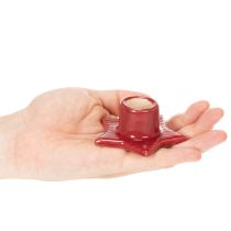 Artikel Stervormige kaarsenhouder voor taps toelopende kaarsen, advents- en kerstkaarsen, 8 cm, 2 stuks