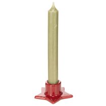 Artikel Stervormige kaarsenhouder voor taps toelopende kaarsen, advents- en kerstkaarsen, 8 cm, 2 stuks