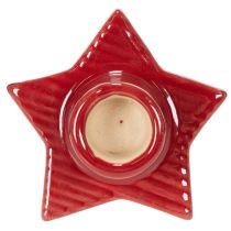 Artikel Stervormige kaarsenhouder voor taps toelopende kaarsen, advents- en kerstkaarsen, 8 cm, 2 stuks