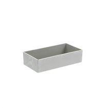 Artikel Kom vierkant grijs 20cm x 10.5cm H5cm