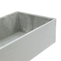 Artikel Kom vierkant grijs 41,5cm x 10,5cm H5cm