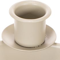 Artikel Kandelaar met 4 houders, moderne adventskrans, beige, 15 cm