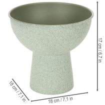Artikel Moderne ronde plantenbak op een hoge voet, 18 cm