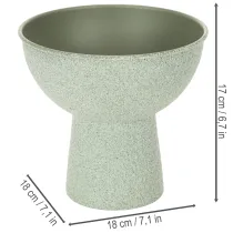 Artikel Moderne ronde plantenbak op een hoge voet, 18 cm