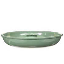 Artikel Groene metalen kandelaar, decoratief, voor smalle kaarsen, 13 cm