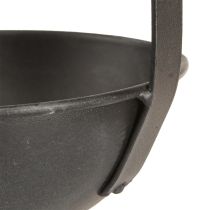 Artikel Plantschaal sierschepje antraciet Ø12,5cm 3st
