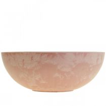 Artikel Decoratieve schaal bloemenschaal rond roze schaal kunststof Ø20cm