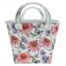 Artikel Jardiniere lente bloembak metalen decoratie 20×12,5×10cm