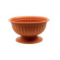 Artikel Kom met voet terracotta Ø26cm - 35cm, 1St