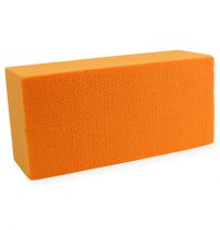 Push-in foam baksteen Rainbow Orange 4st