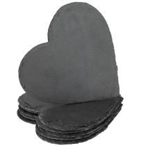Artikel Leisteen hart decoratie hart leisteen leisteen bord 20cm 5st