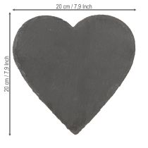Artikel Leisteen bord decoratief hart leisteen leisteen hart 20cm 1 st