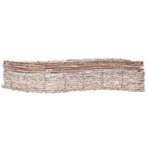 Artikel Langwerpige wilgenplantenbak met folie, decoratieve schaal, 45 cm, 1 set