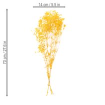 Artikel Boeket gedroogde bloemen met gipskruid. Decoratieve bloeiende takken, geschikt voor seizoensgebonden tafeldecoratie. 70 cm