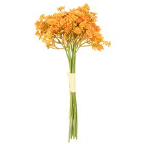 Artikel Kunstmatige gipskruidtakjes van oranje voor bloemstukken, 30 cm, 10 stuks