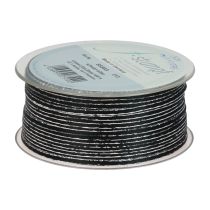 Artikel Lint cadeaulint streng zwart zilver 3mm 100m