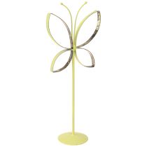 Artikel Vlinder Metalen Decoratiestandaard Groen Goud H29cm 2 st
