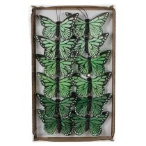 Artikel Vlinderdecoratie, vrolijke kamerversiering voor binnen en buiten, 7 cm, 12 stuks