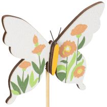 Artikel Vlinderdecoratie op stokjes, ideaal als blikvanger in de tuin of bloempot, 29 cm, 12 stuks