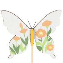 Artikel Vlinderdecoratie op stokjes, ideaal als blikvanger in de tuin of bloempot, 29 cm, 12 stuks