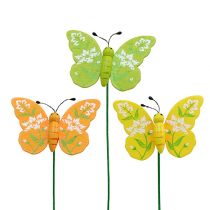 Artikel Vlinder kleurrijke soort. 6cm L25cm 15 st